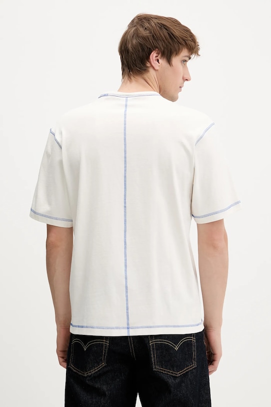 Odzież Hugo Blue t-shirt bawełniany Nothal 50553498 beżowy