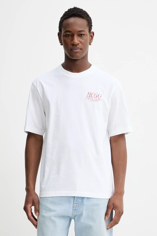 Odzież Hugo Blue t-shirt Nofishix 50554370 beżowy