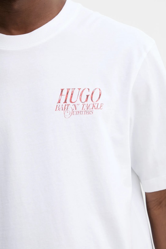 Hugo Blue t-shirt Nofishix 50554370 beżowy