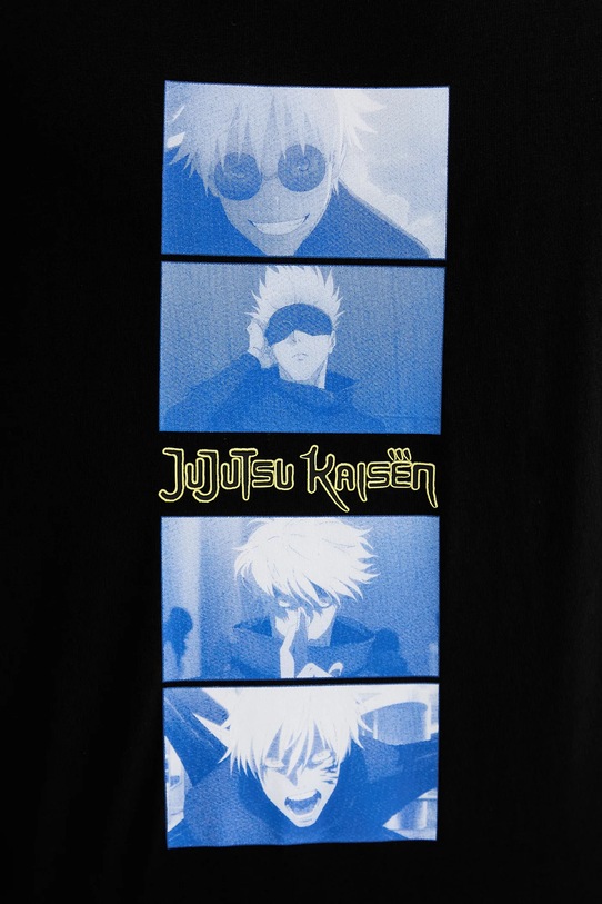 Hugo Blue t-shirt bawełniany HUGO x Jujutsu Kaisen 50554841 czarny