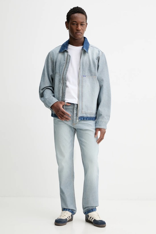 Hugo Blue t-shirt bawełniany Nalentinio 50562727 biały SS26