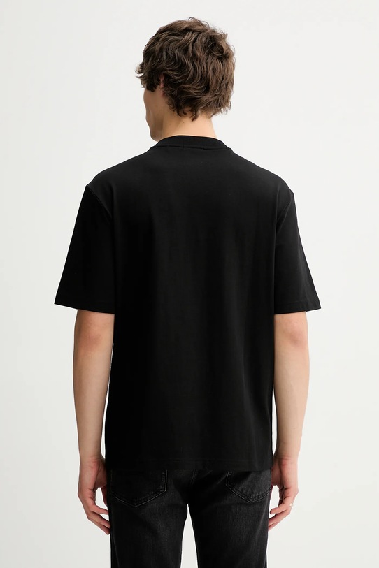 Odzież Hugo Blue t-shirt bawełniany Nalentinio 50562727 czarny