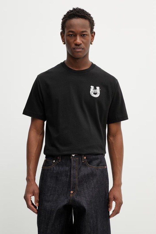 Kenzo t-shirt bawełniany regular czarny FG55TS2204SG