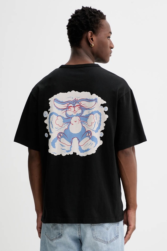 Odzież Kenzo t-shirt bawełniany FG55TS4014SK czarny