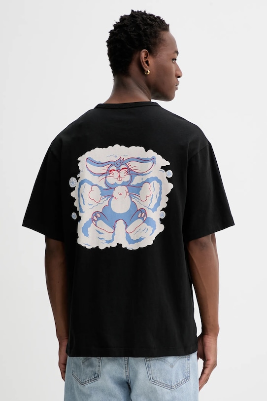 Odzież Kenzo t-shirt bawełniany FG55TS4014SK czarny