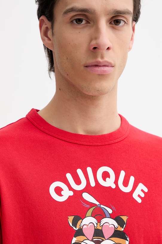 Bavlnené tričko Kenzo červená FG55TS2124SK