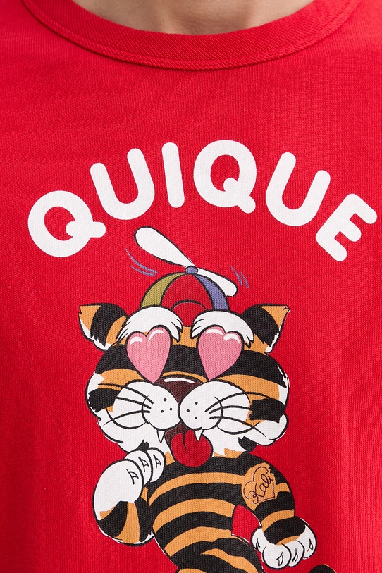 Bavlnené tričko Kenzo FG55TS2124SK červená