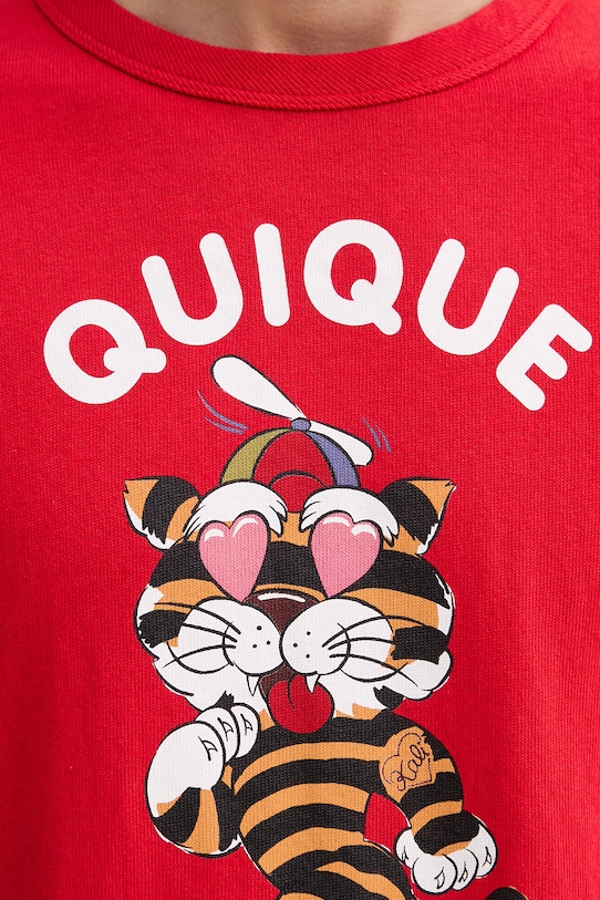 Bavlnené tričko Kenzo FG55TS2124SK červená