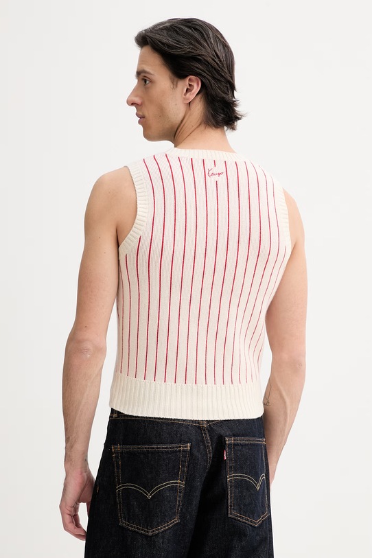 Odzież Kenzo kamizelka z dodatkiem wełny FG55TO7683DH beżowy