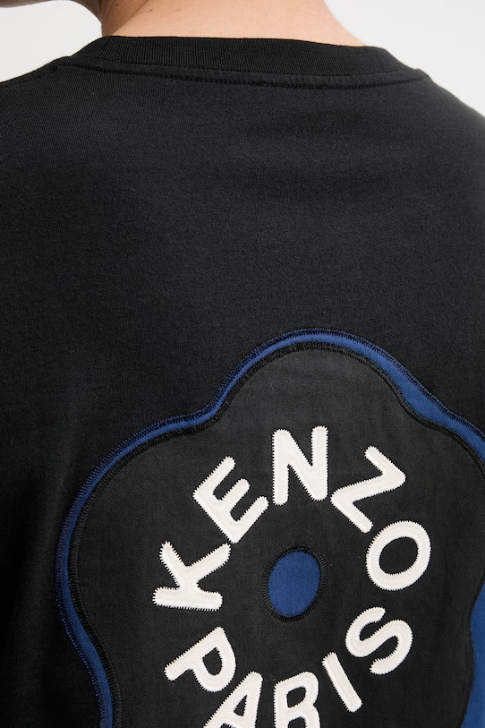 Bavlnené tričko Kenzo FG55TS4024SG čierna