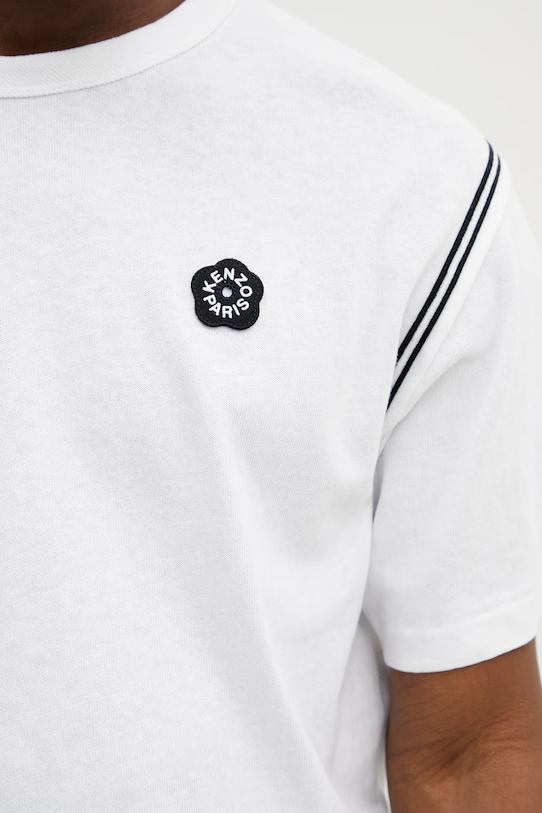 Kenzo t-shirt bawełniany FG55TS5084SK biały