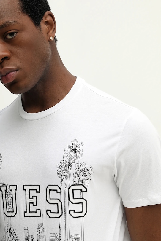 Bavlnené tričko Guess biela M6RI01.I3Z14