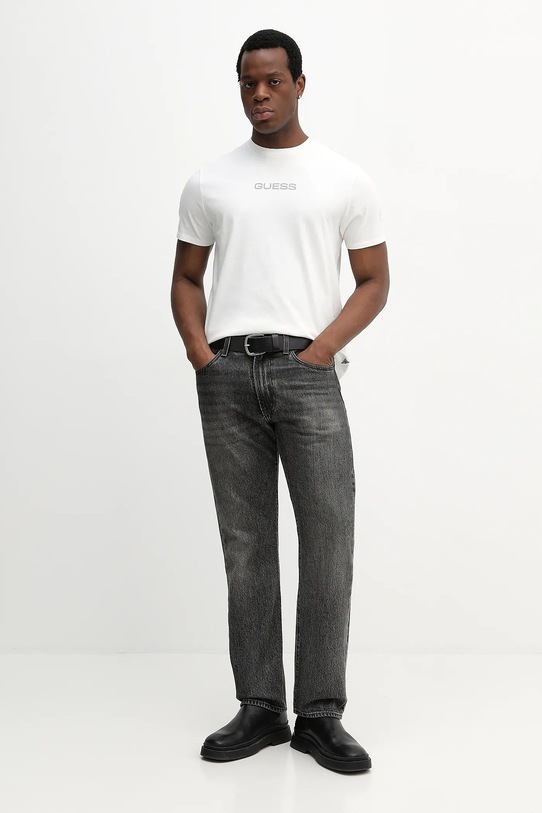 Guess t-shirt bawełniany M6RI02.KBZV1 beżowy SS26