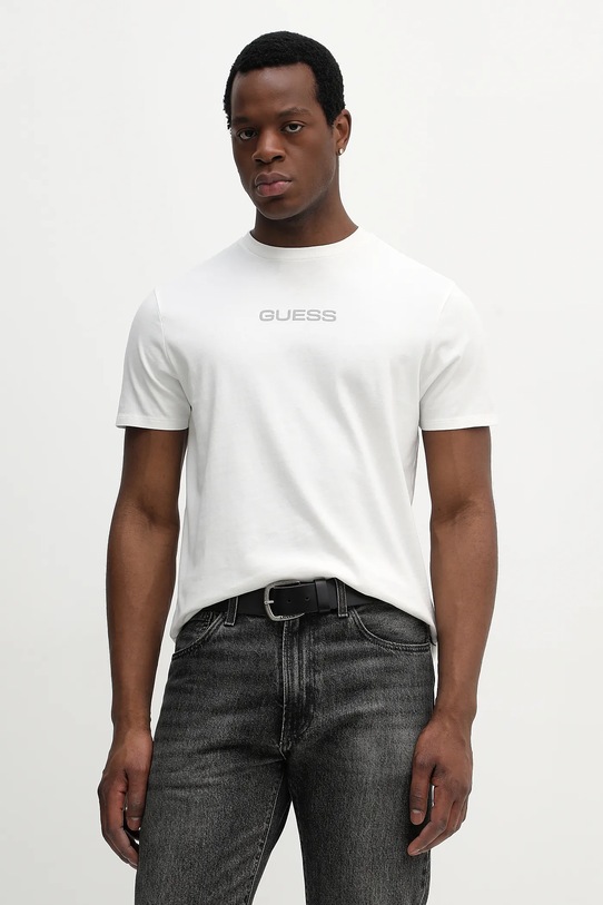 Odzież Guess t-shirt bawełniany M6RI02.KBZV1 beżowy