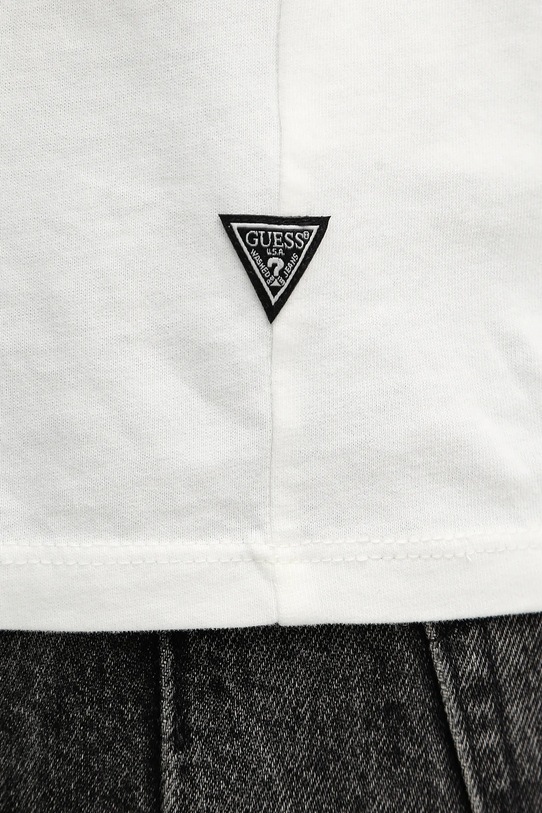 Guess t-shirt bawełniany M6RI02.KBZV1 beżowy