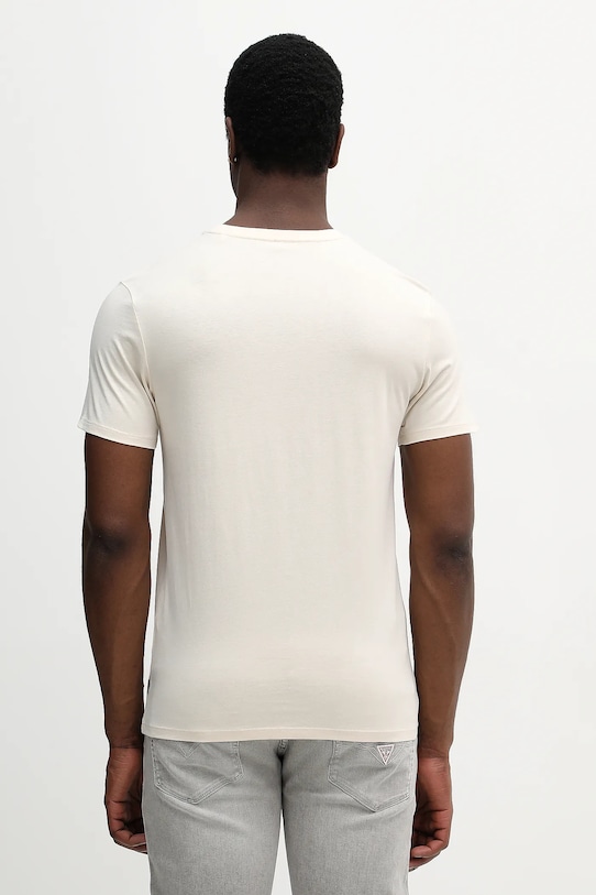 Odzież Guess t-shirt bawełniany M6RI09.I3Z14 beżowy