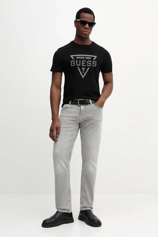 Guess t-shirt bawełniany M6RI09.I3Z14 czarny SS26