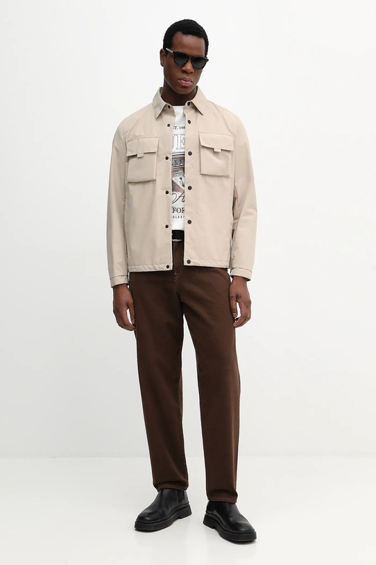 Хлопковая футболка Guess M6RI13.K8FQ4 бежевый SS26