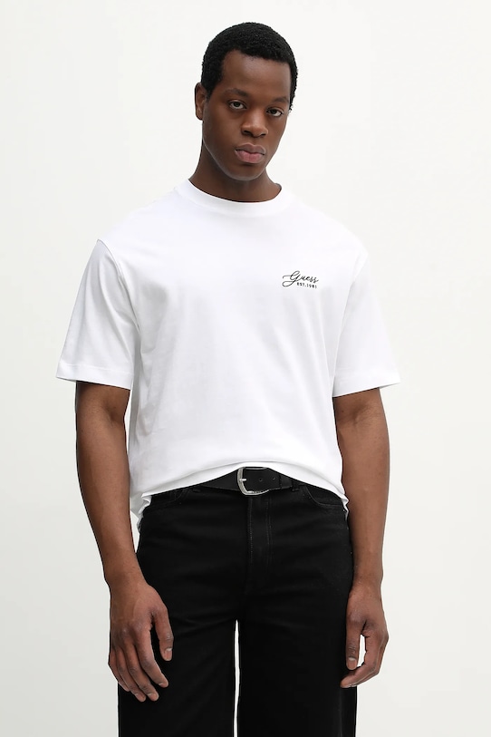 Oblečenie Bavlnené tričko Guess M6RI14.I3Z14 biela