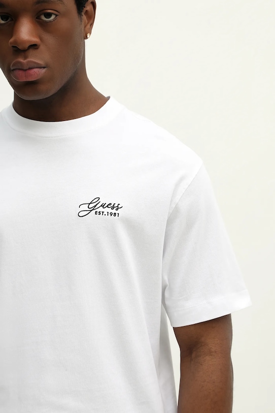 Bavlnené tričko Guess biela M6RI14.I3Z14
