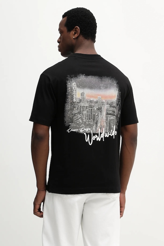 Oblečenie Bavlnené tričko Guess M6RI14.I3Z14 čierna