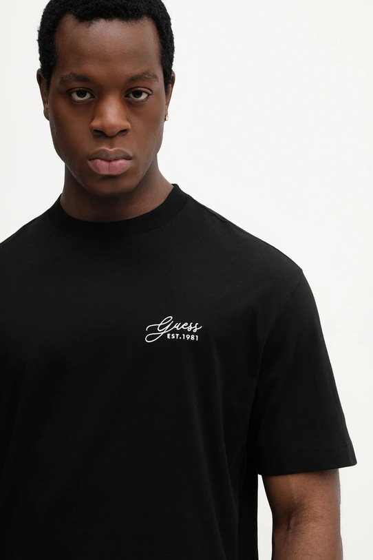 Bavlnené tričko Guess čierna M6RI14.I3Z14