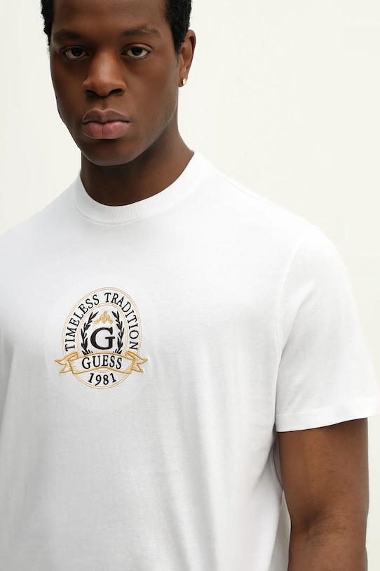 Bavlnené tričko Guess biela M6RI16.I3Z14