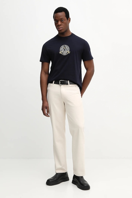 Хлопковая футболка Guess M6RI16.I3Z14 тёмно-синий SS26