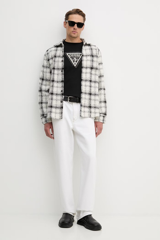 Bavlněné tričko Guess TERRY M6RI23.K8FQ4 černá SS26