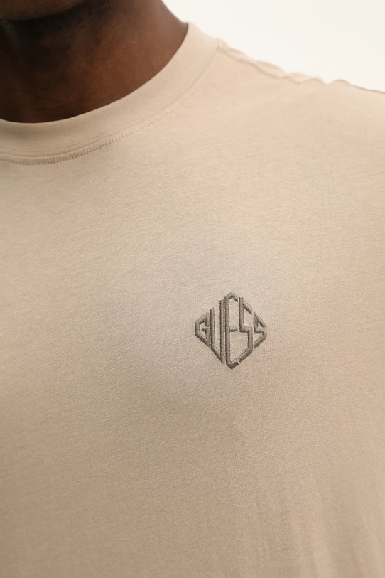 Bavlněné tričko Guess M6RI25.I3Z14 béžová