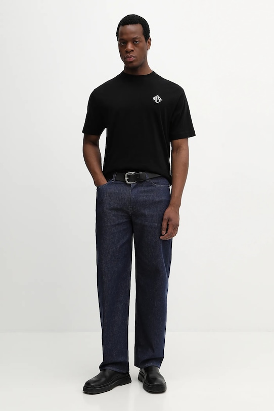 Guess t-shirt bawełniany M6RI25.I3Z14 czarny SS26