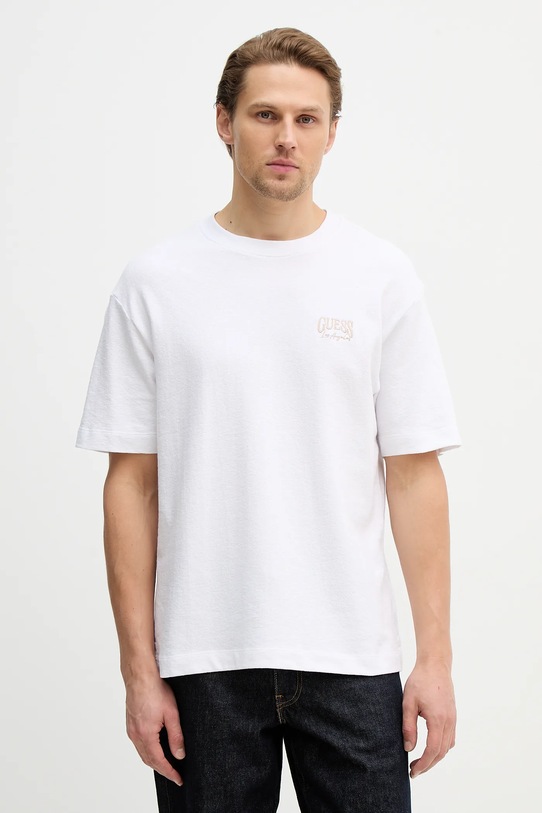 Odzież Guess t-shirt bawełniany M6RI27.KD241 biały