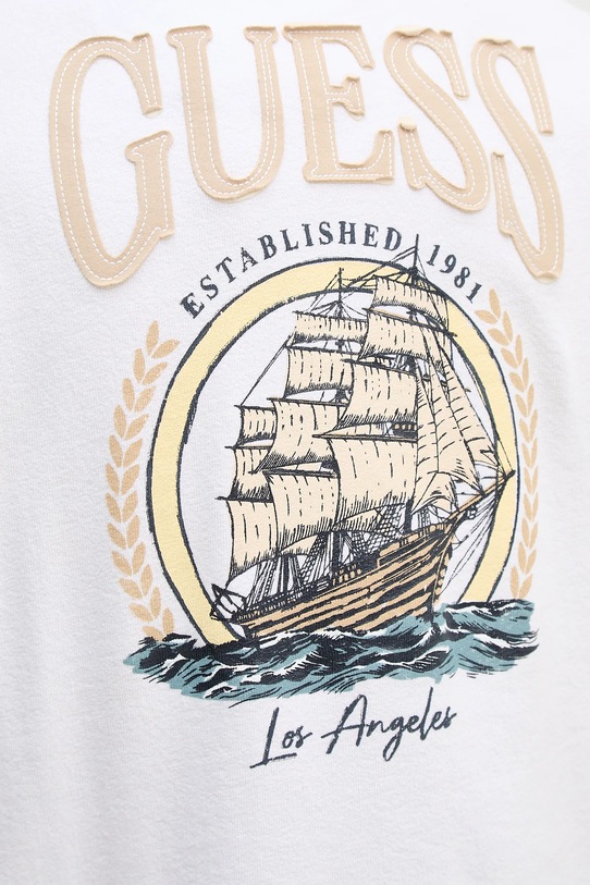 Guess t-shirt bawełniany M6RI27.KD241 biały