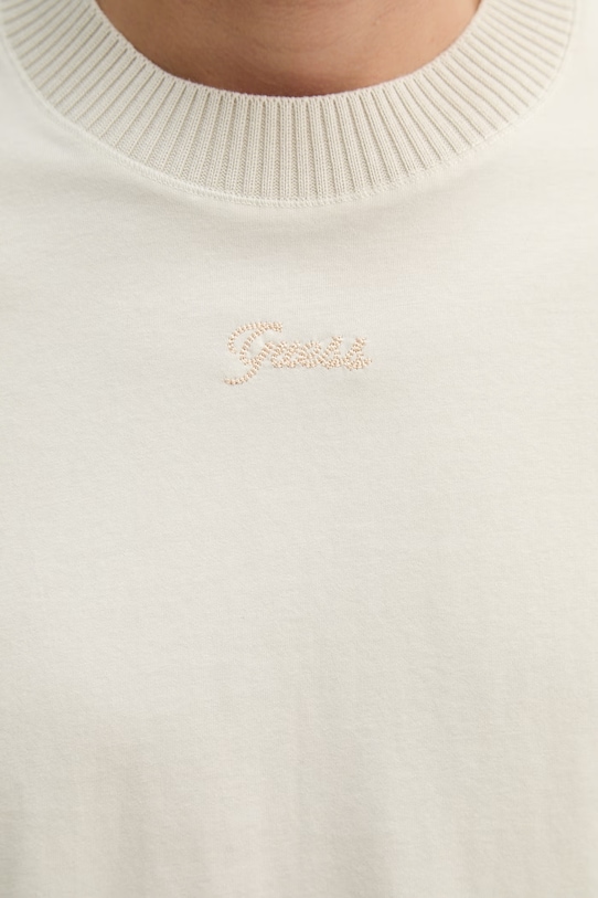 Guess t-shirt bawełniany M6RP09.KA260 beżowy