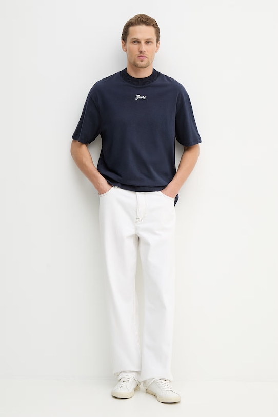 Guess t-shirt bawełniany M6RP09.KA260 granatowy SS26