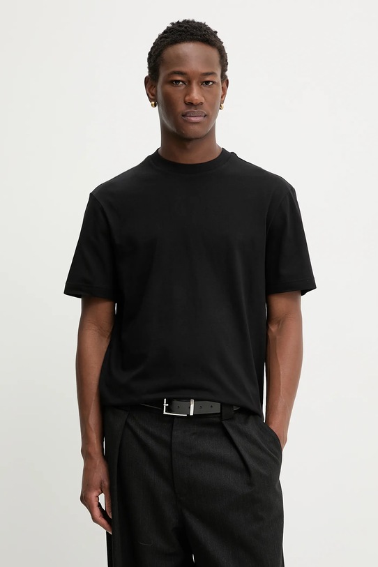 Odzież HUGO t-shirt bawełniany Danoto 50553144 czarny