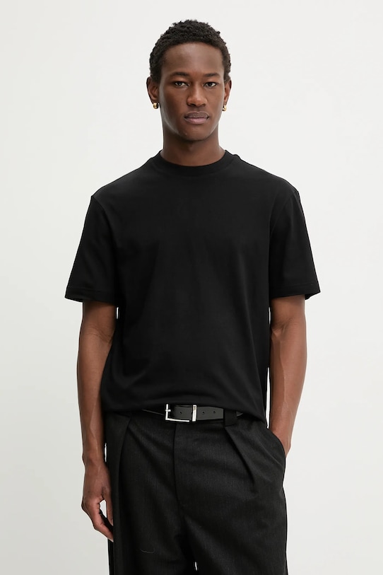 Odzież HUGO t-shirt bawełniany Danoto 50553144 czarny