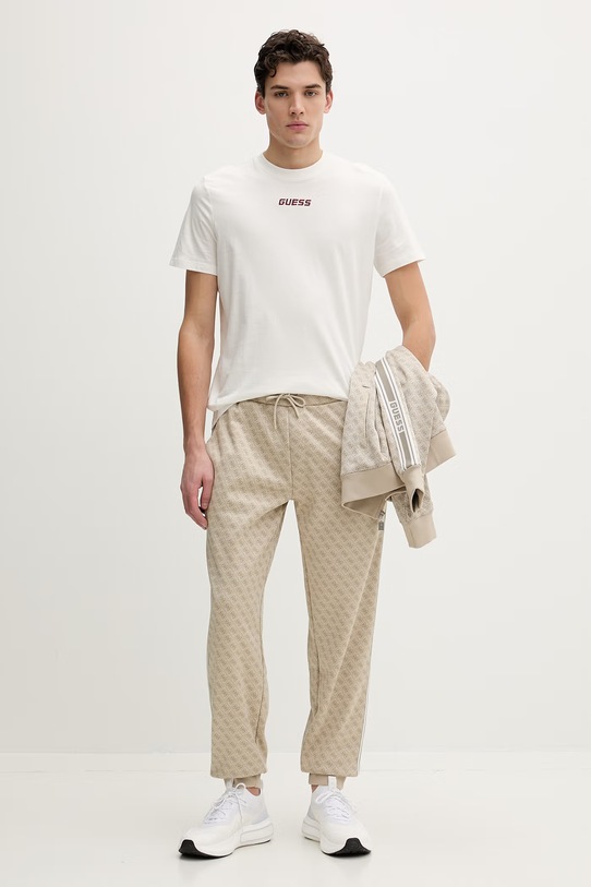 Bavlněné tričko Guess COCHISE Z6RI00.I3Z14 béžová SS26