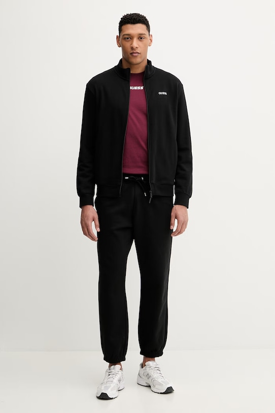 Guess t-shirt bawełniany COCHISE Z6RI00.I3Z14 bordowy SS26