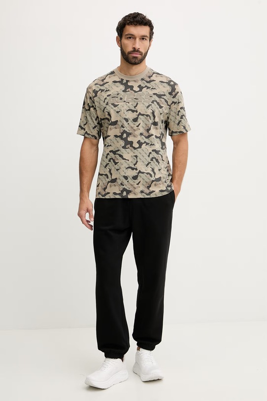 Guess t-shirt bawełniany CHAYTON Z6RI05.I3Z14 zielony SS26