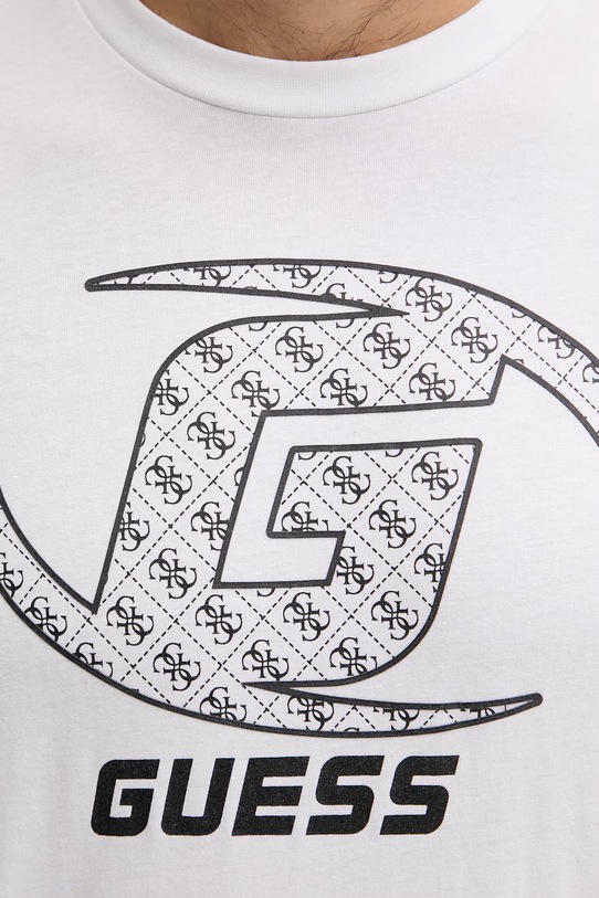 Guess t-shirt bawełniany KELE Z6RI06.I3Z14 biały