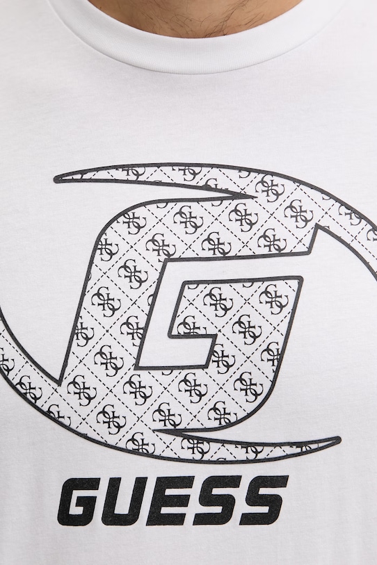 Guess t-shirt bawełniany KELE Z6RI06.I3Z14 biały