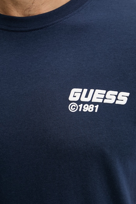 Guess t-shirt bawełniany LAURO Z6RI12.I3Z14 granatowy
