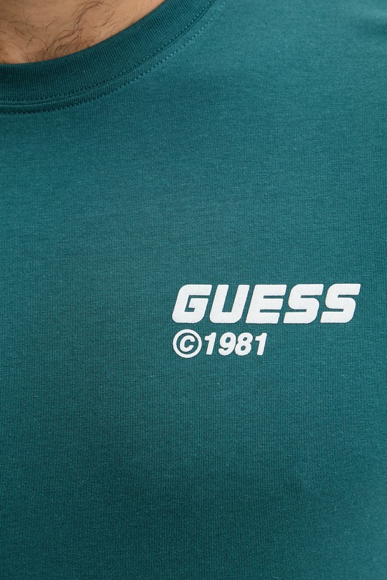 Guess t-shirt bawełniany LAURO Z6RI12.I3Z14 zielony