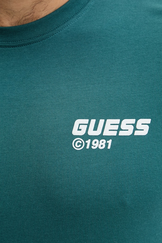 Guess t-shirt bawełniany LAURO Z6RI12.I3Z14 zielony