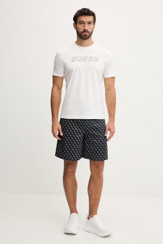 Guess t-shirt bawełniany MASKA Z6RI15.I3Z14 beżowy SS26