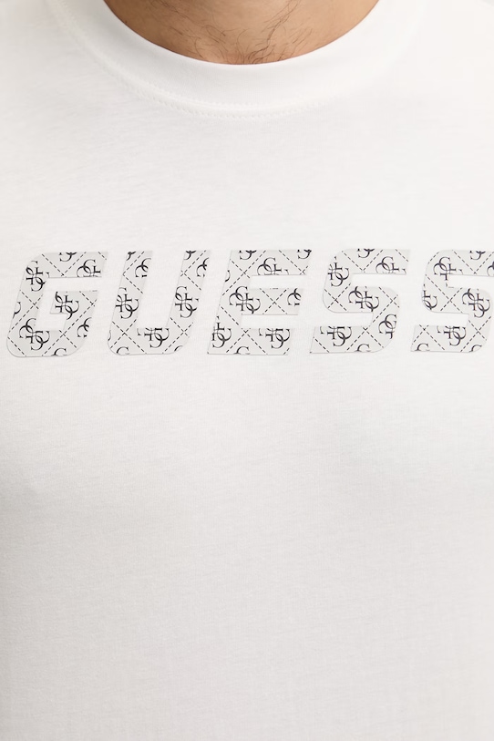 Guess t-shirt bawełniany MASKA Z6RI15.I3Z14 beżowy