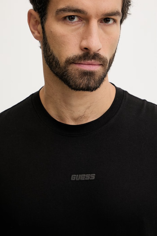 Guess t-shirt bawełniany GIANO czarny Z6RI16.I3Z14