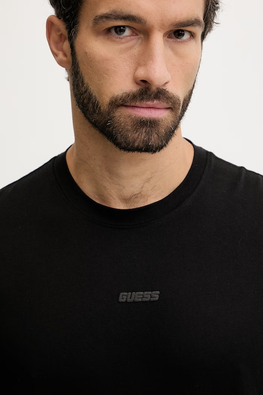 Guess t-shirt bawełniany GIANO czarny Z6RI16.I3Z14