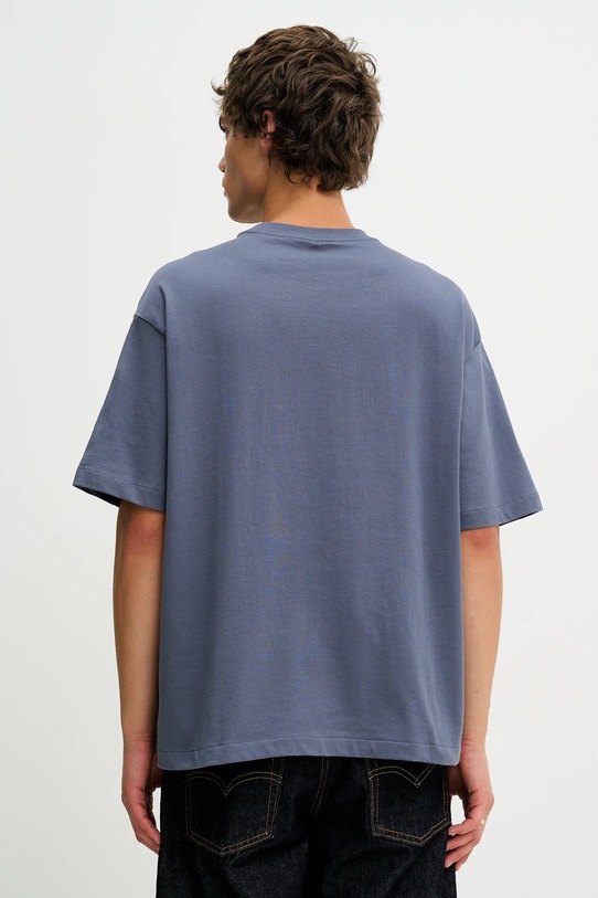 Ρούχα Βαμβακερό μπλουζάκι Calvin Klein LV040HM228 σκούρο μπλε